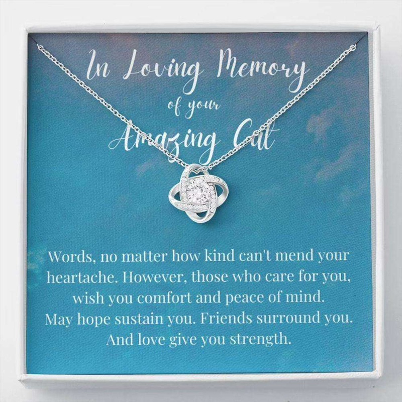 Cat Memorial Necklace Pet Loss Gifts, Loss Of Cat Gift In Memory Of Cat Remembrance Gift Gift