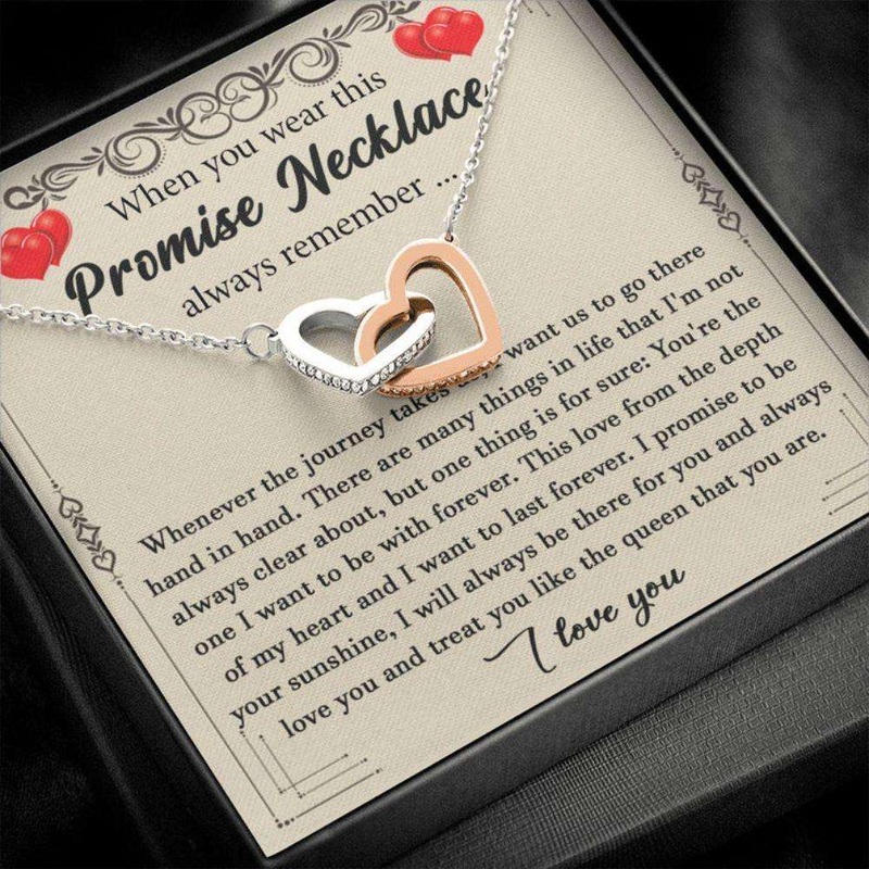 Girlfriend Necklace, Promise Necklace For Girlfriend From Boyfriend, Gift For Couples, Promise Necklace For Her, Girlfriend Anniversary Gift