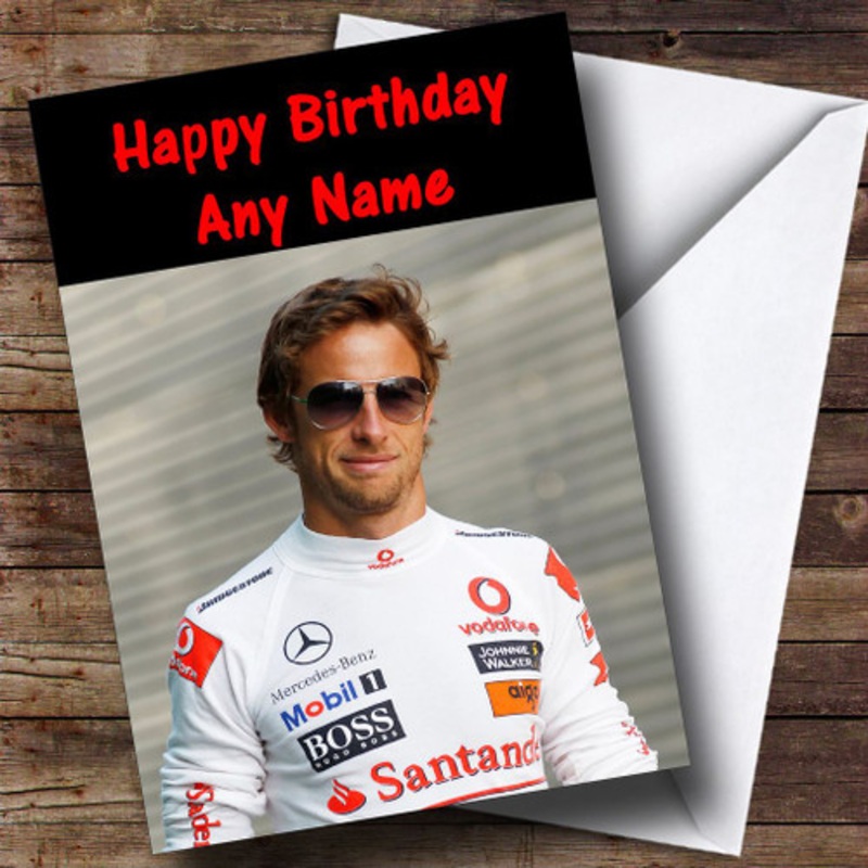 Jensen Button Personalised Birthday Card – The Card Zoo