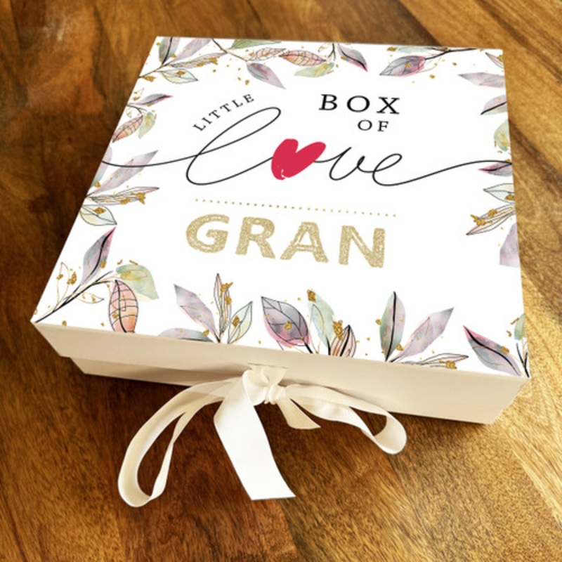 Little Box Of Love Gran Personalised Square Keepsake Memory Hamper Gift Box – The Card Zoo