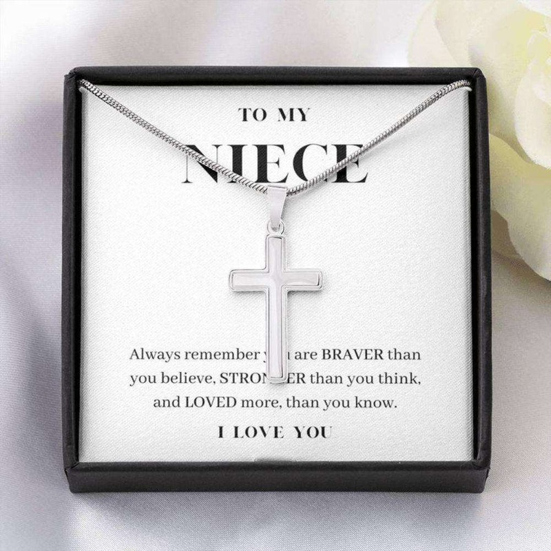 Niece Necklace, To My Niece Necklace, Always Remember You Are Loved, Gift For Niece, Present From Uncle