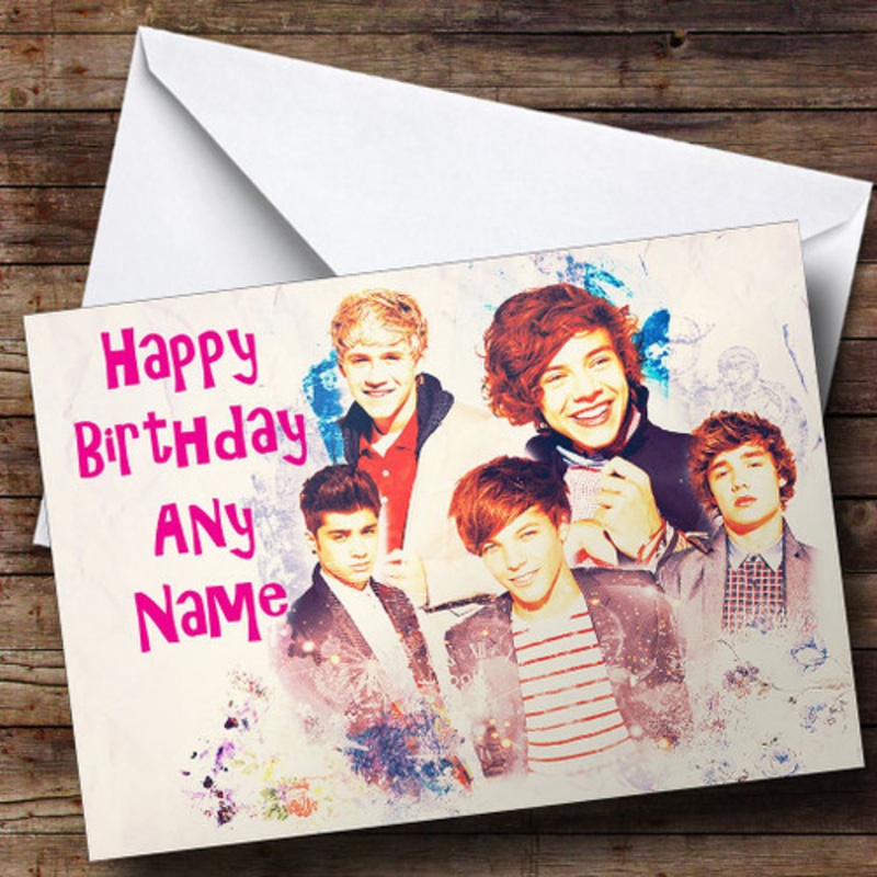 One Direction Dream Personalised Birthday Card – The Card Zoo