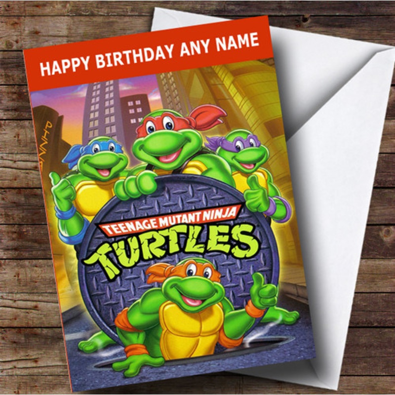 Personalised The Teenage Mutant Ninja Turtles Children’s Birthday Card – The Card Zoo