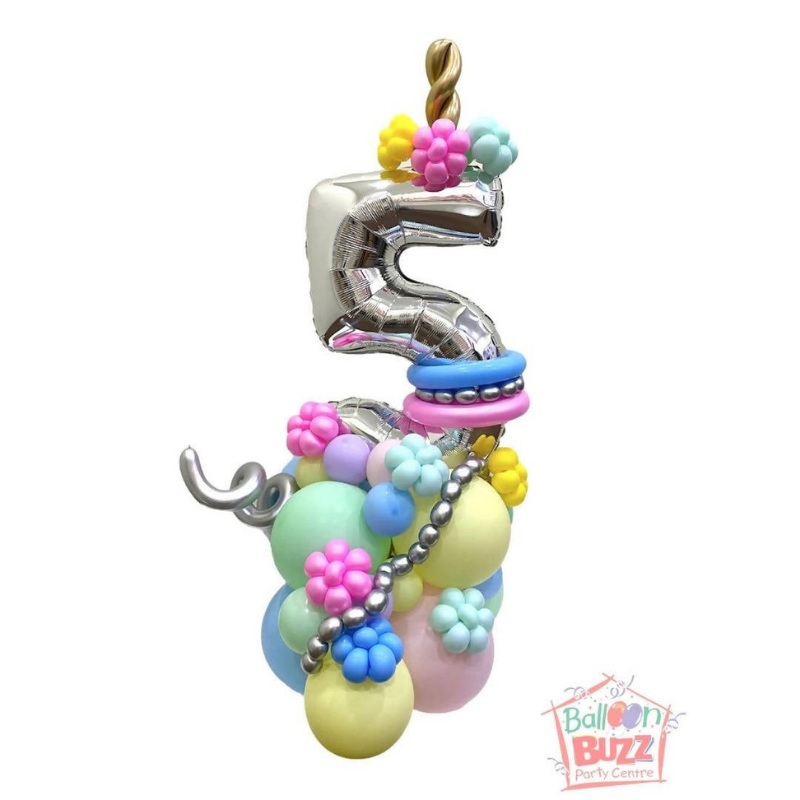Unicorn Number Standee with Horn