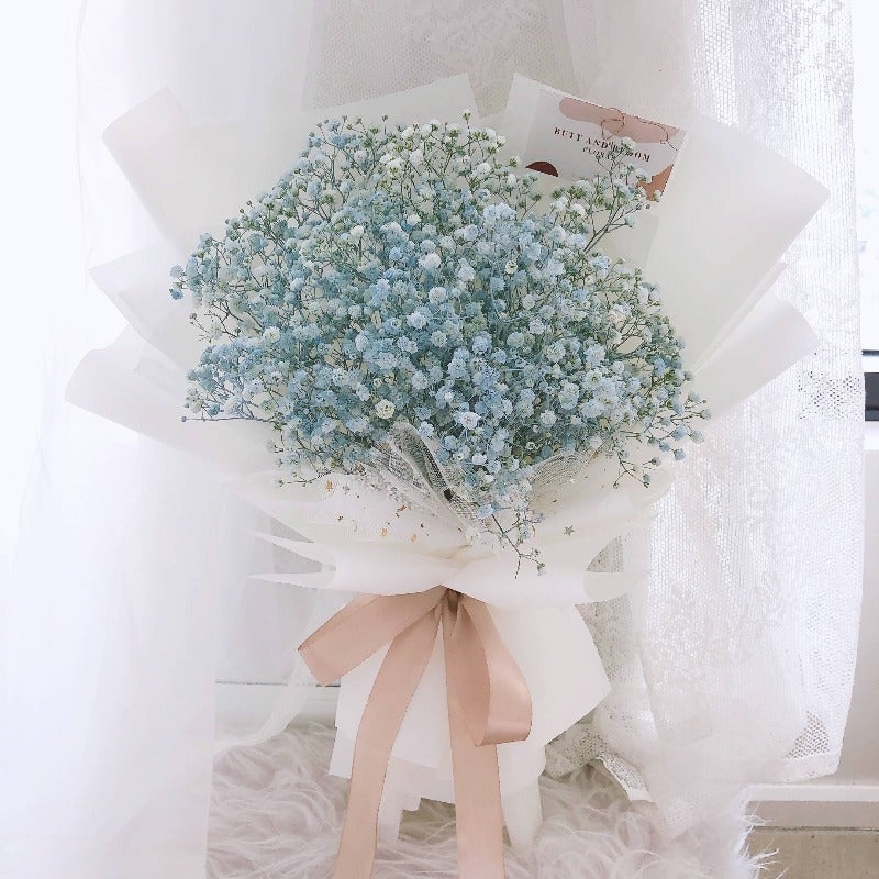 Baby Breath Bouquet (Baby Blue)