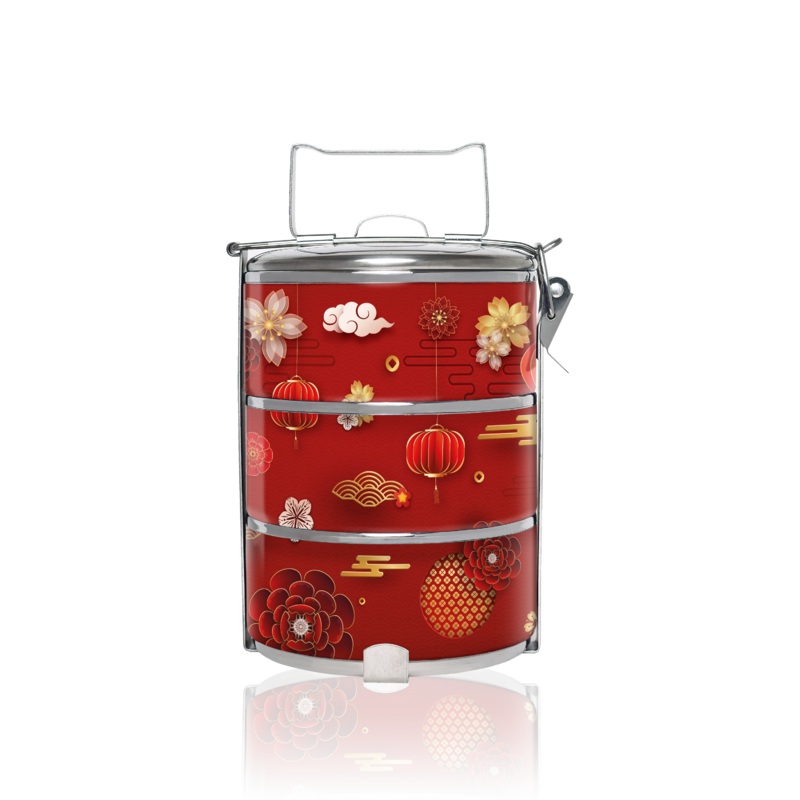 BDARI Tiffin Carrier – Chinese Ornament (Nationwide Delivery)