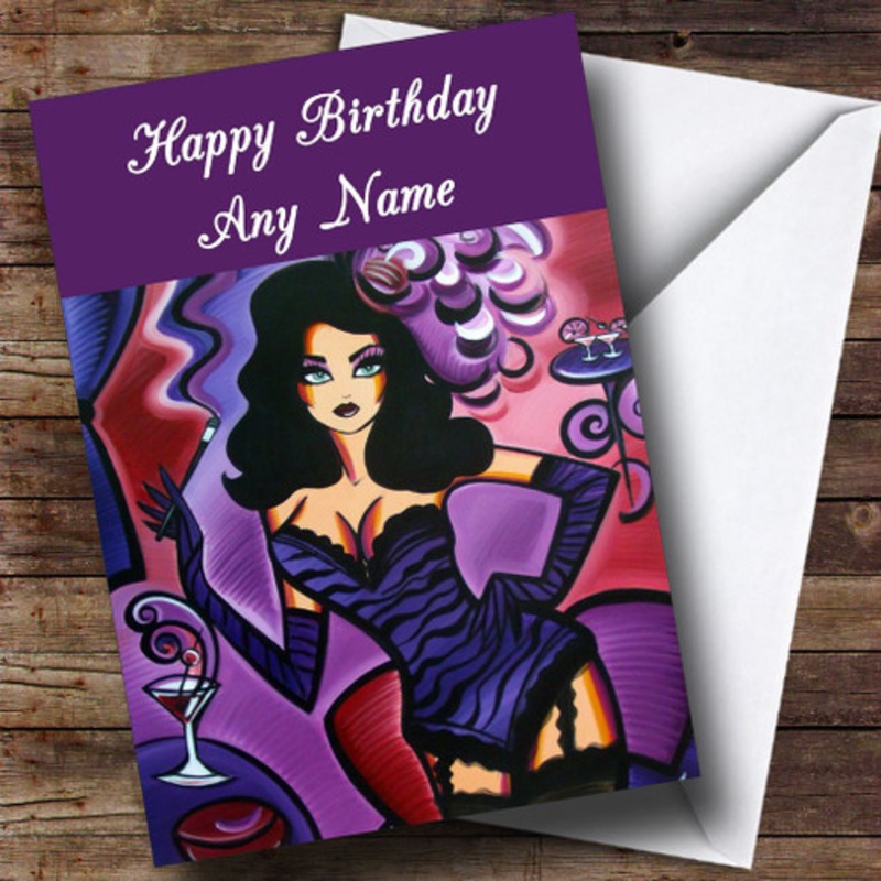 Burlesque Dancing Personalised Birthday Card – The Card Zoo