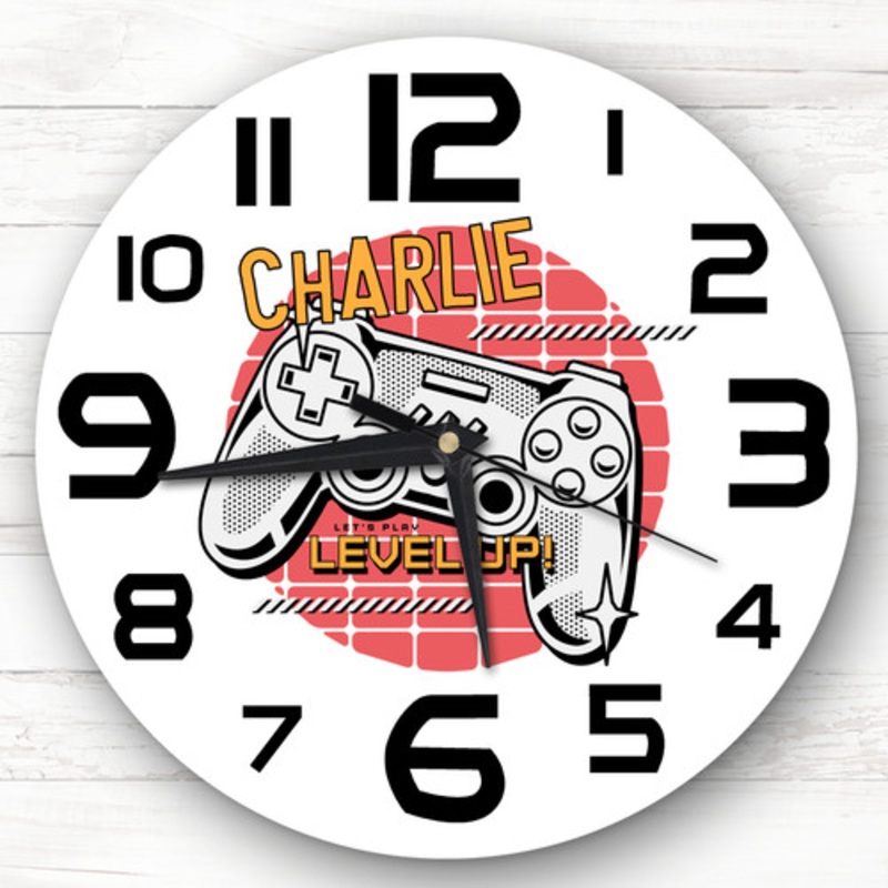 Gaming Game Controller Custom Gift Personalised Clock – The Card Zoo