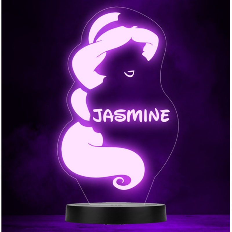 Jasmine Disney Princess Personalised Gift Colour Changing Led Lamp Night Light – The Card Zoo