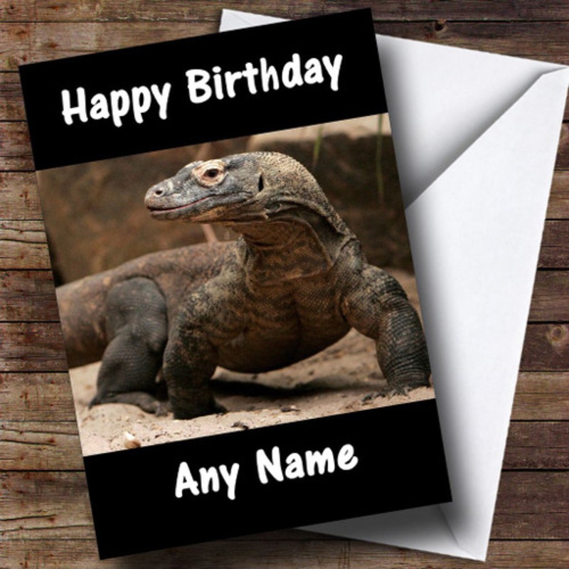 Komodo Dragon Personalised Birthday Card – The Card Zoo