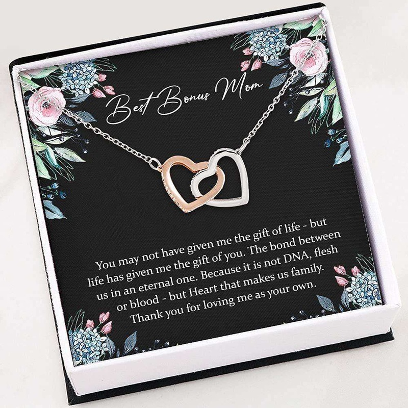 Stepmom Necklace, Bonus Mom Gift For Step Mom Necklace Mother Day Necklace Gift