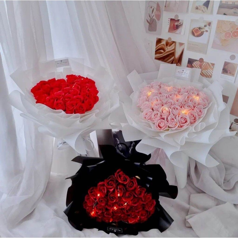 33 Stalks Love Soap Rose Bouquet (West Malaysia Delivery Only)