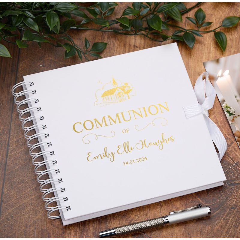 Personalised Communion Day Multiple Colour Scrapbook Photo album Guestbook