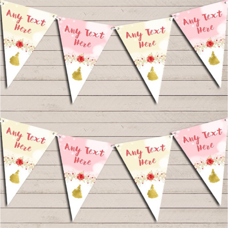 Pink Princess Children’s Birthday Bunting Garland Party Banner – The Card Zoo