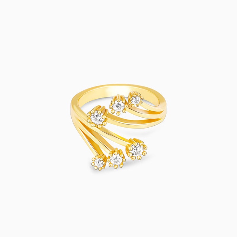 Golden Bouquet of Hug Ring