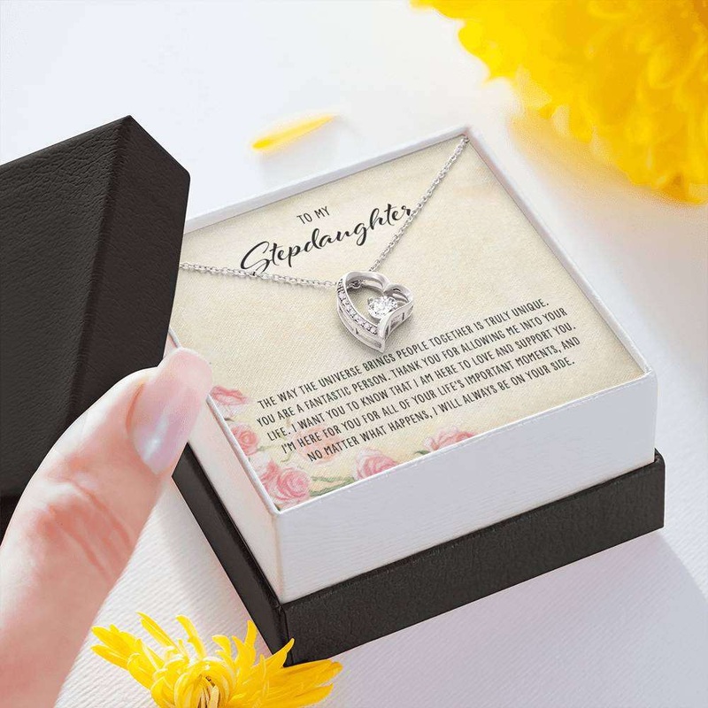 Stepdaughter Necklace, To My Stepdaughter  Forever Love Necklace