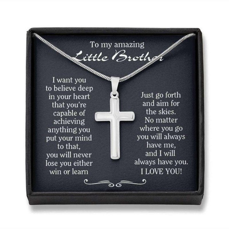Brother Necklace, 1St Day Of School Necklace Gift For Brother, Little Brother Gift On First Day Of School, Young Brother Gift