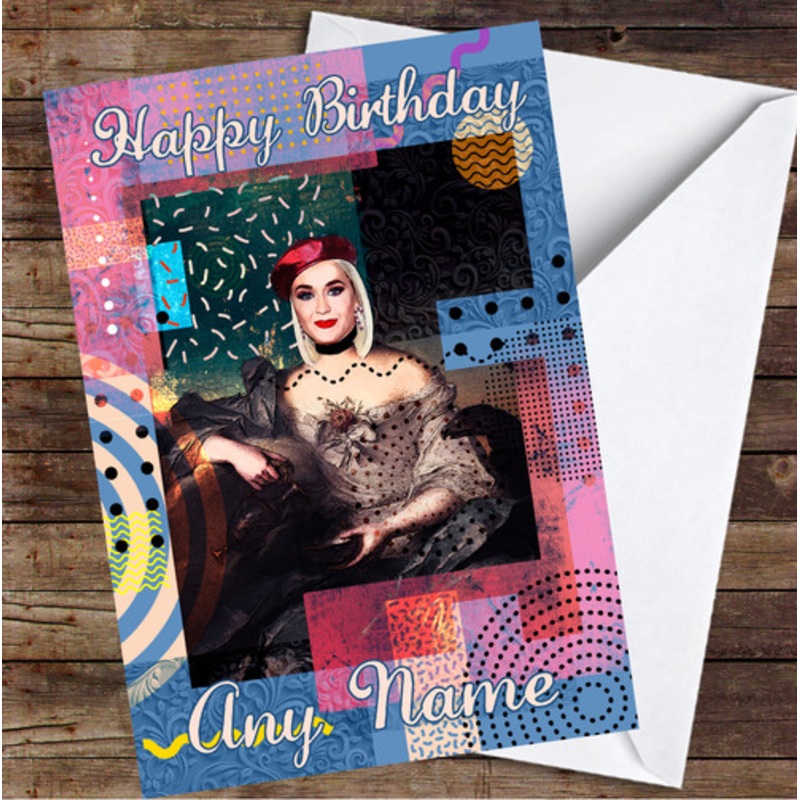 Katy Perry Iconic Abstract Personalised Birthday Card – The Card Zoo