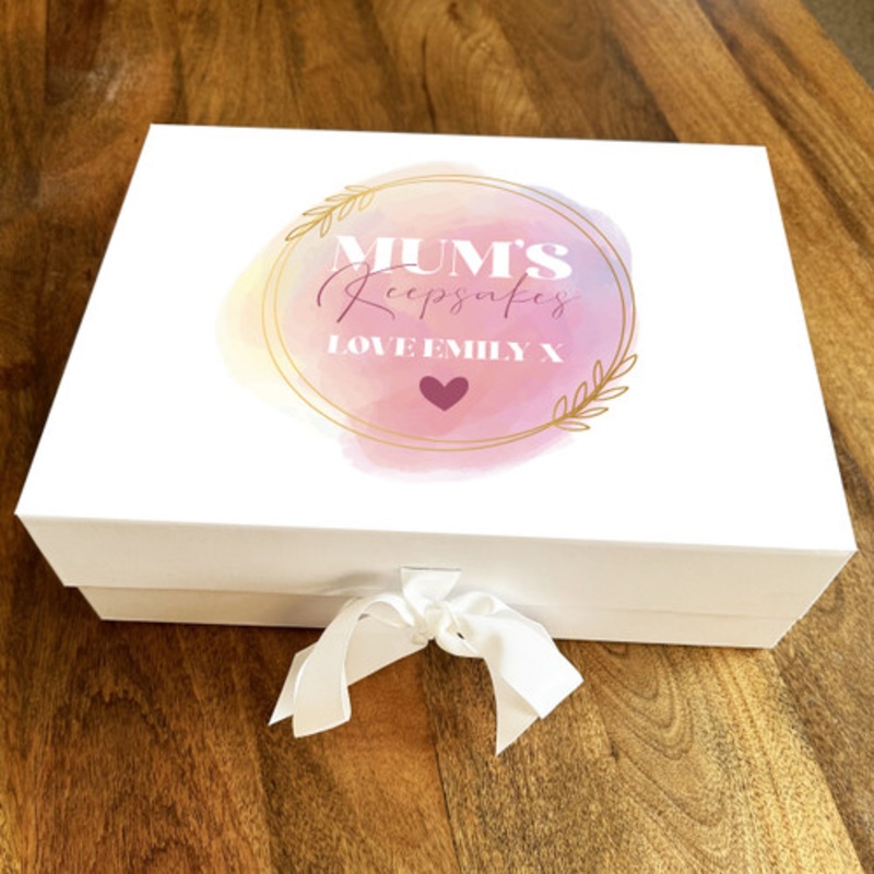 Mum’s Keepsakes Colour Wash Mother’s Day Birthday Keepsake Memory Gift Box – The Card Zoo
