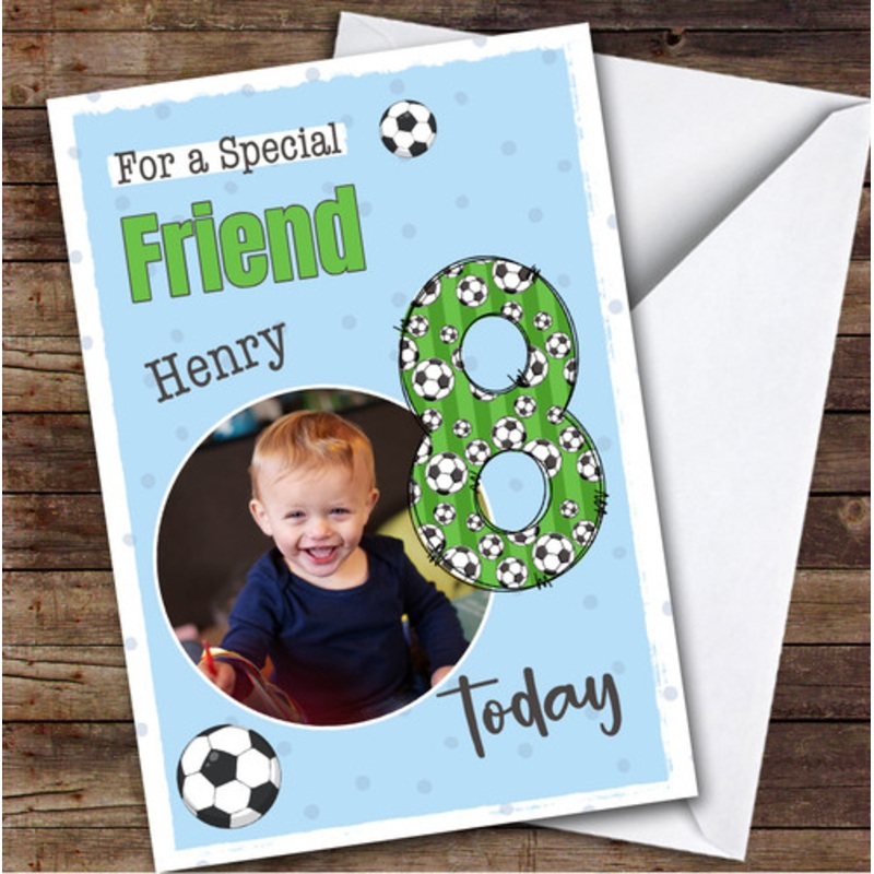 8th Friend Football Custom Personalised Birthday Card – The Card Zoo