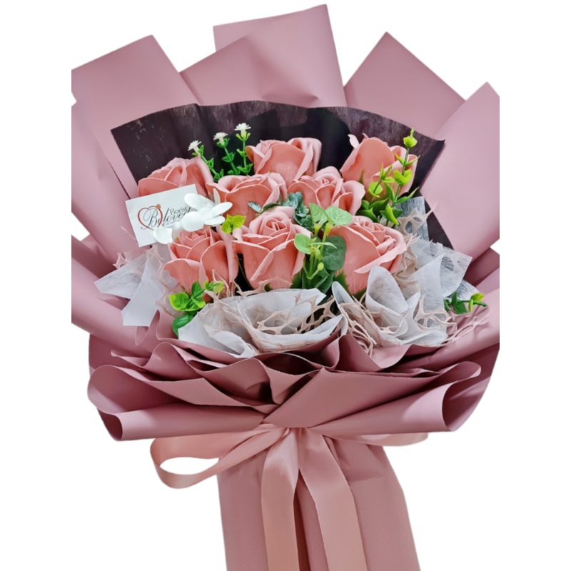 Soap Rose Bouquet Artificial Flower (Klang Valley Delivery)