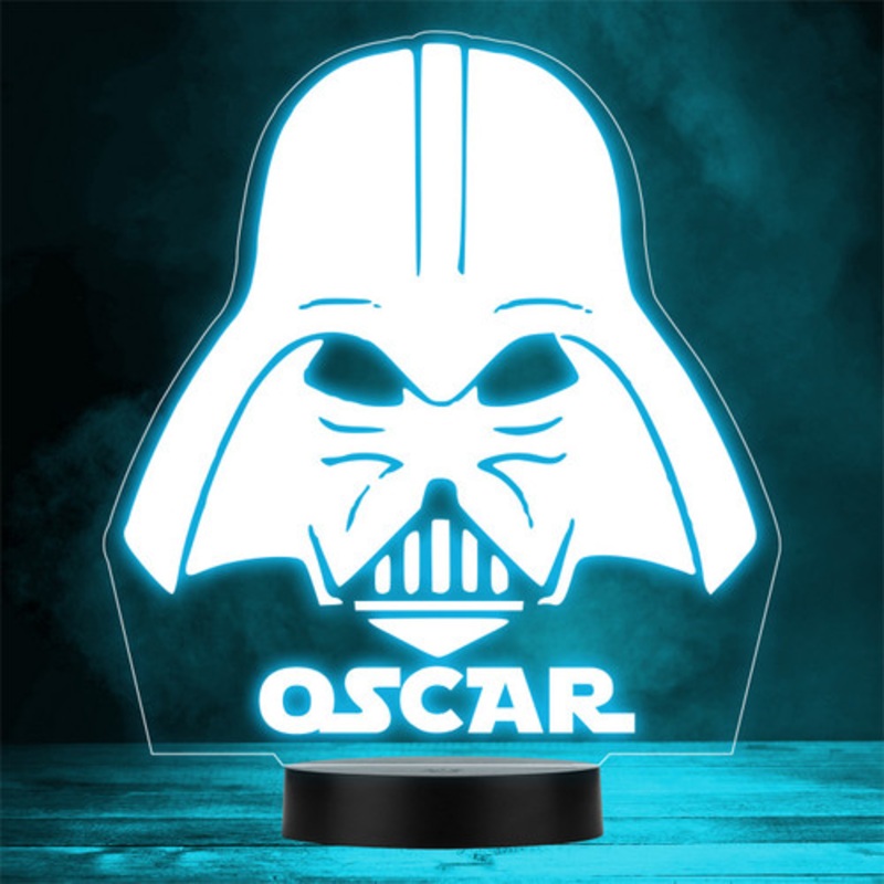 Star Wars Darth Vader Mask Personalised Gift Colour Change LED Lamp Night Light – The Card Zoo