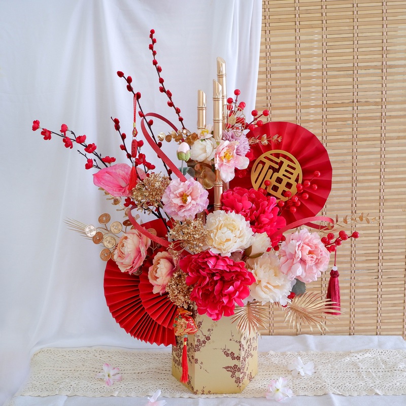 Prosperity Blossom Artificial Centerpiece (Klang Valley Delivery)