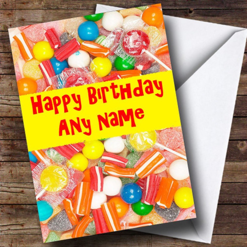Sweets Personalised Birthday Card – The Card Zoo
