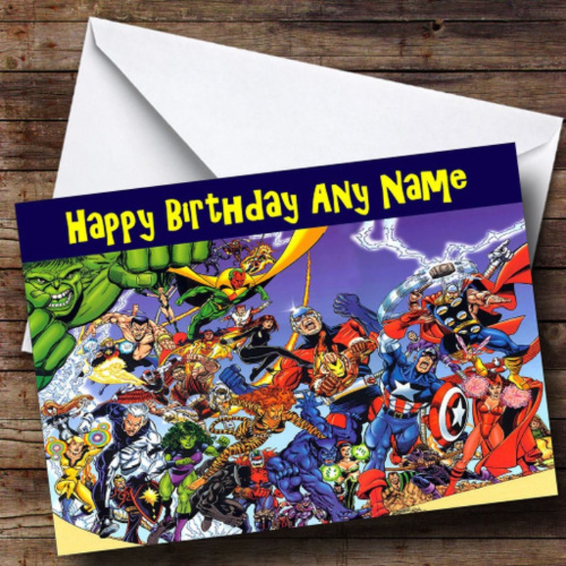 The Avengers Personalised Birthday Card – The Card Zoo