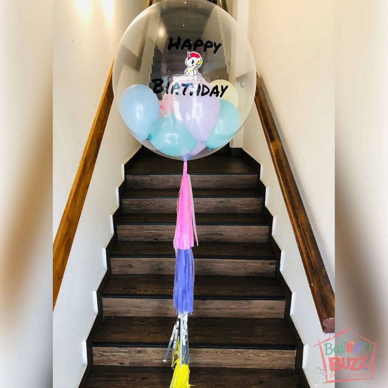 Cute Unicorn Bubble Balloon