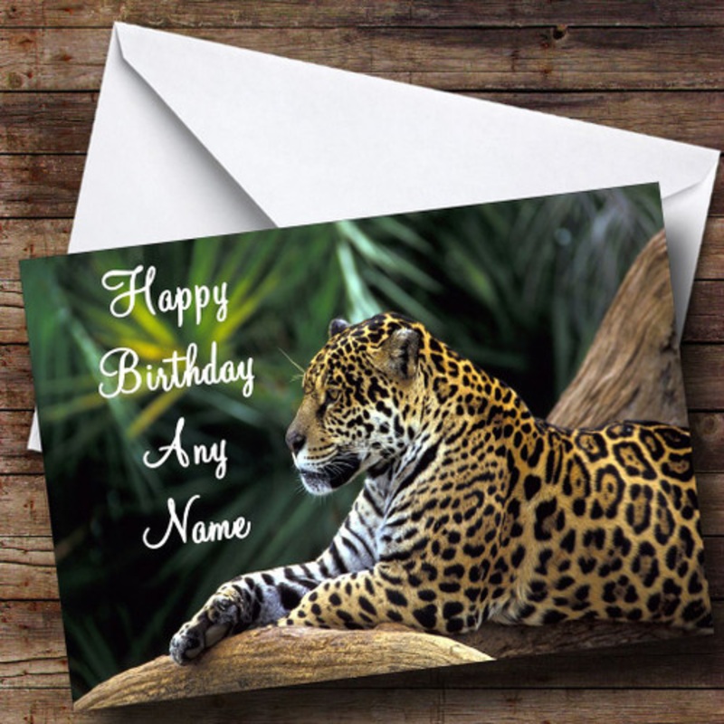 Jaguar Personalised Birthday Card – The Card Zoo