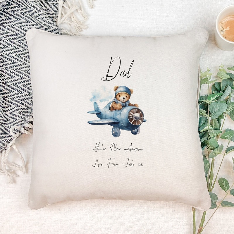 Personalised Dad You’re Plane Awesome Filled Cushion Pillow Gift