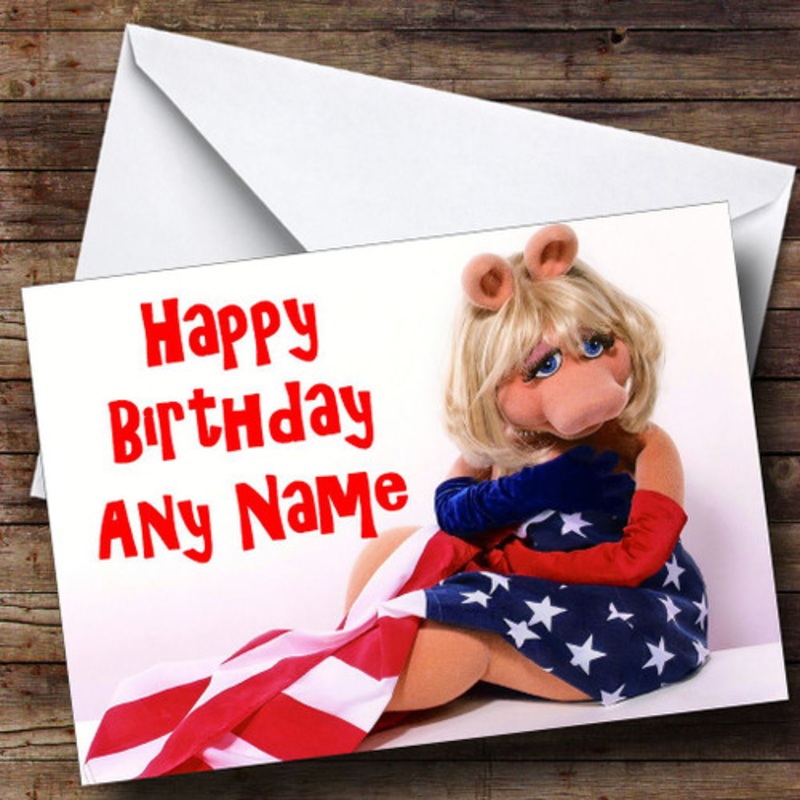 Miss Piggy Personalised Birthday Card – The Card Zoo