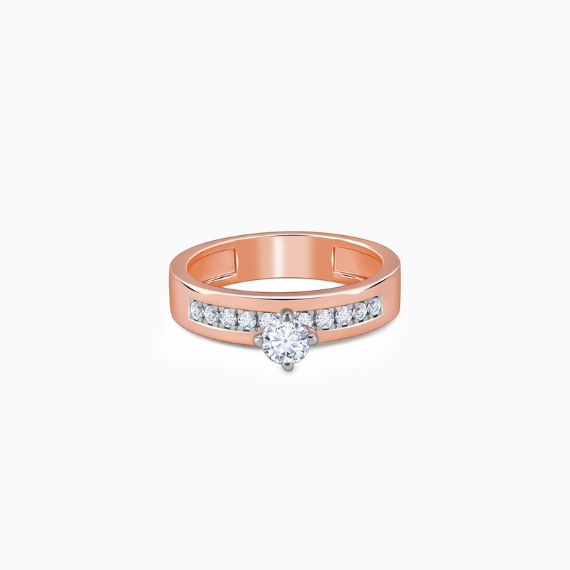 Rose Gold Smitten Solitaire Lab Grown Diamond Ring