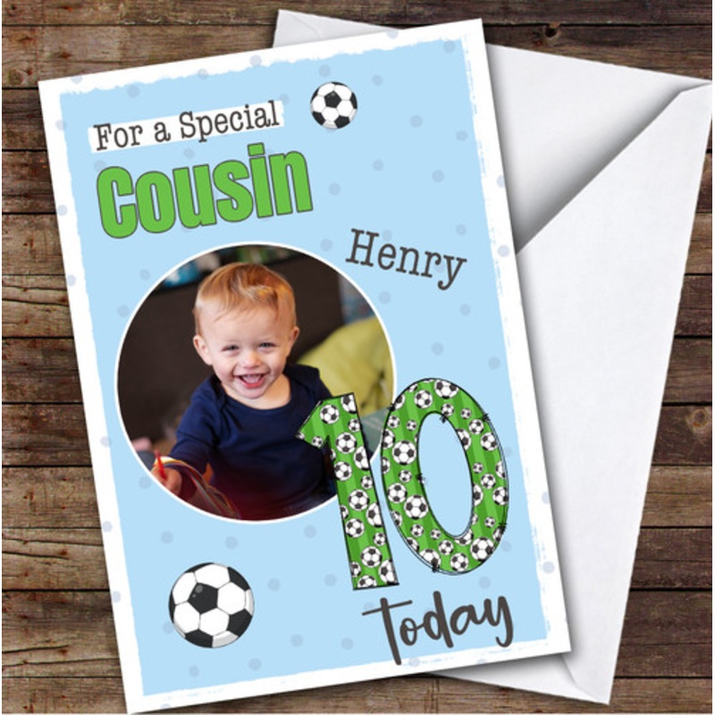 10th Cousin Football Custom Personalised Birthday Card – The Card Zoo
