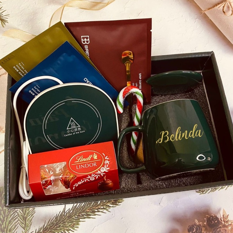 Christmas 2024: Personalised Ceramic Coffee Mug With Drip Coffee & Chocolates (Nationwide Delivery)