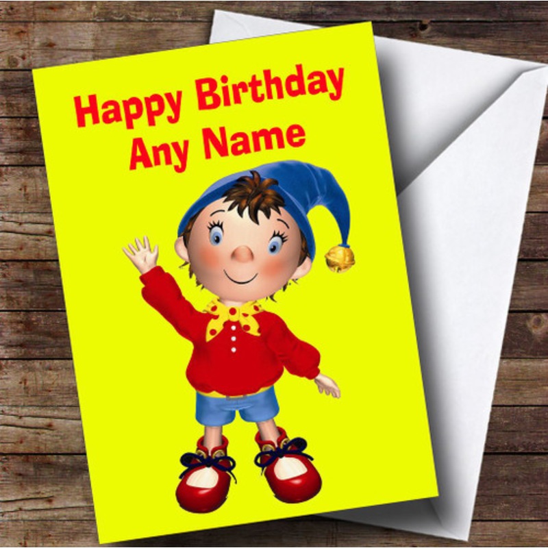 Yellow Noddy Personalised Children’s Birthday Card – The Card Zoo