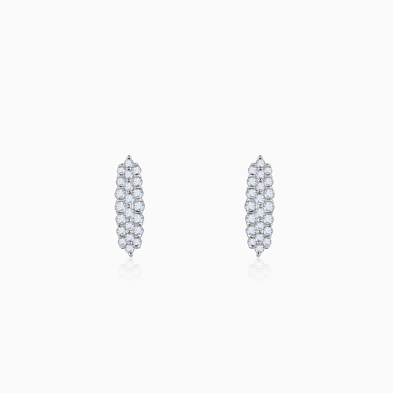 Gold Baroque Diamond Earrings