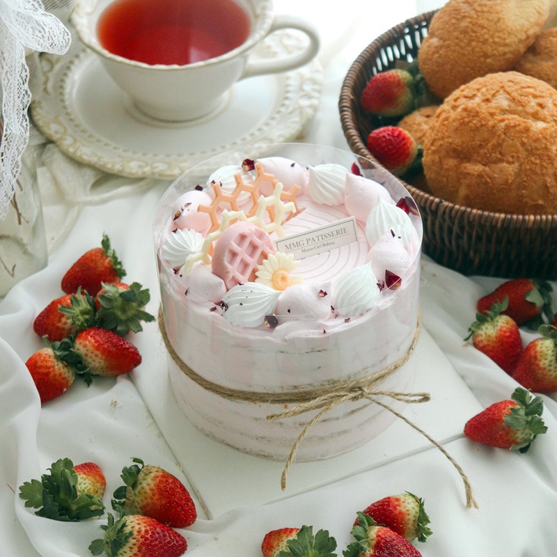 Strawberry Cream Cheese Medovik Cake (Klang Valley Delivery)