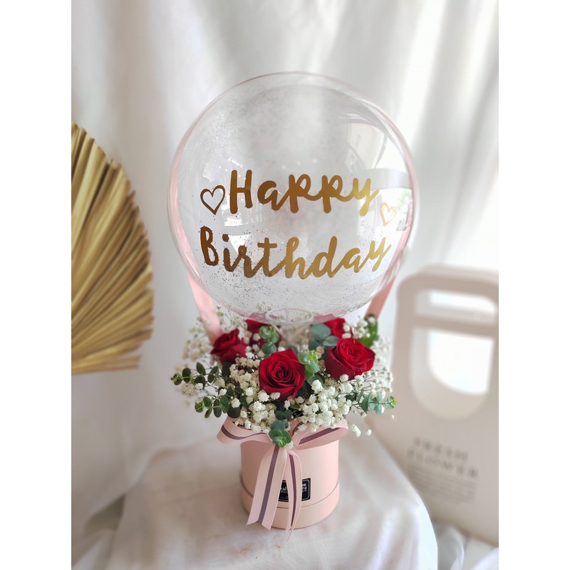 Flower Box with Balloon (Negeri Sembilan Delivery only)