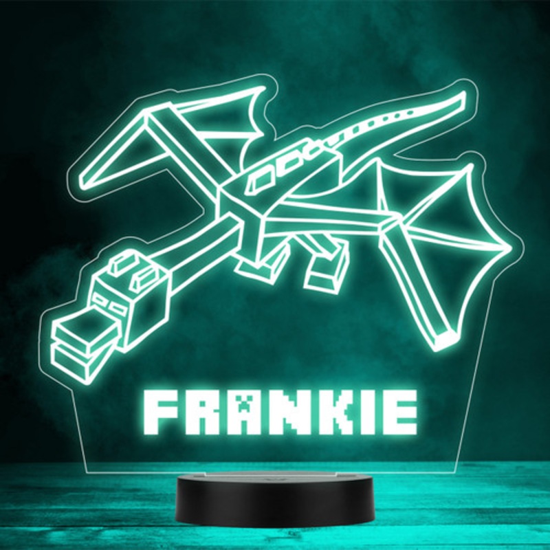 Minecraft Enderdragon Gaming Character Gamer LED Personalised Gift Night Light – The Card Zoo