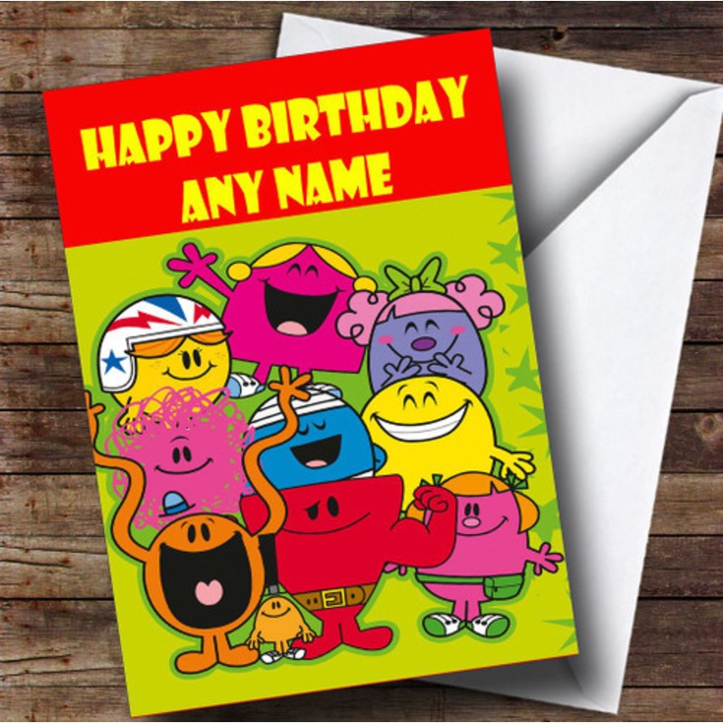 Mr Men Personalised Children’s Birthday Card – The Card Zoo