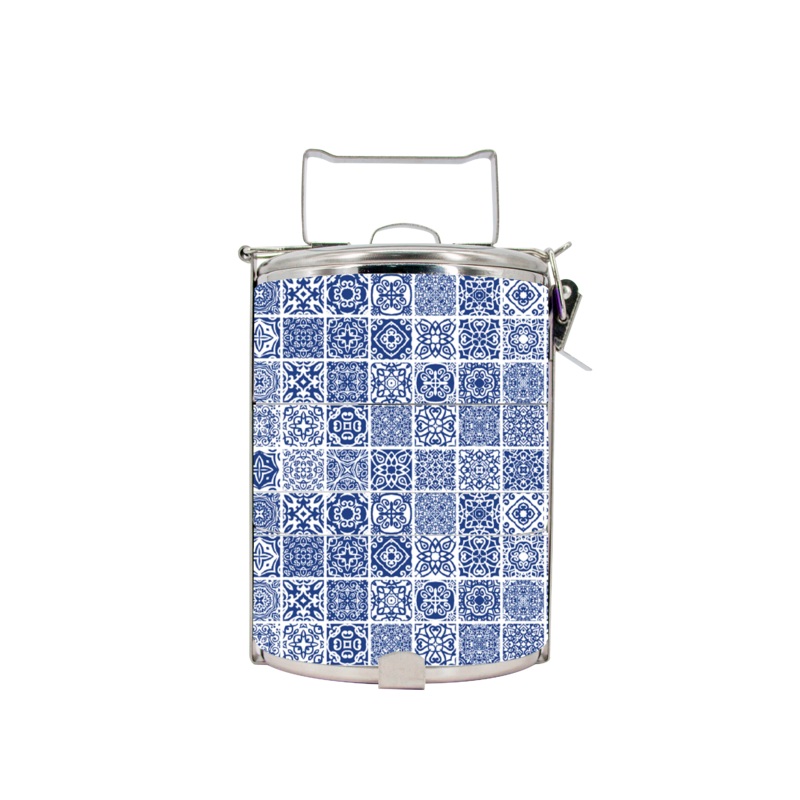 BDARI Tiffin Carrier – Blue Porcelain (Nationwide Delivery)