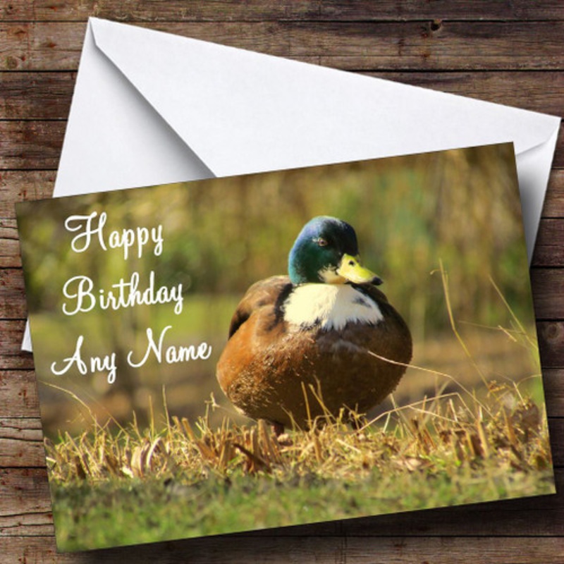 Duck Personalised Birthday Card – The Card Zoo