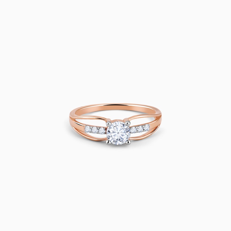 Rose Gold Empyrean Solitaire Diamond Ring