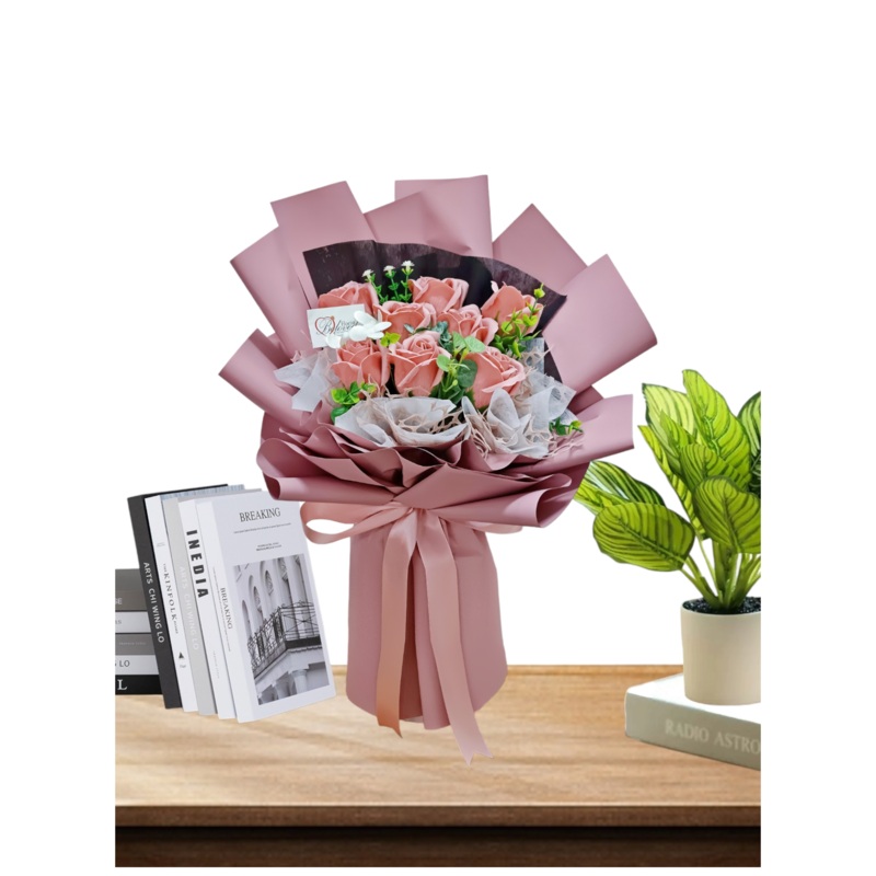 Soap Flower Bouquet Artificial Flower (West Malaysia Delivery)