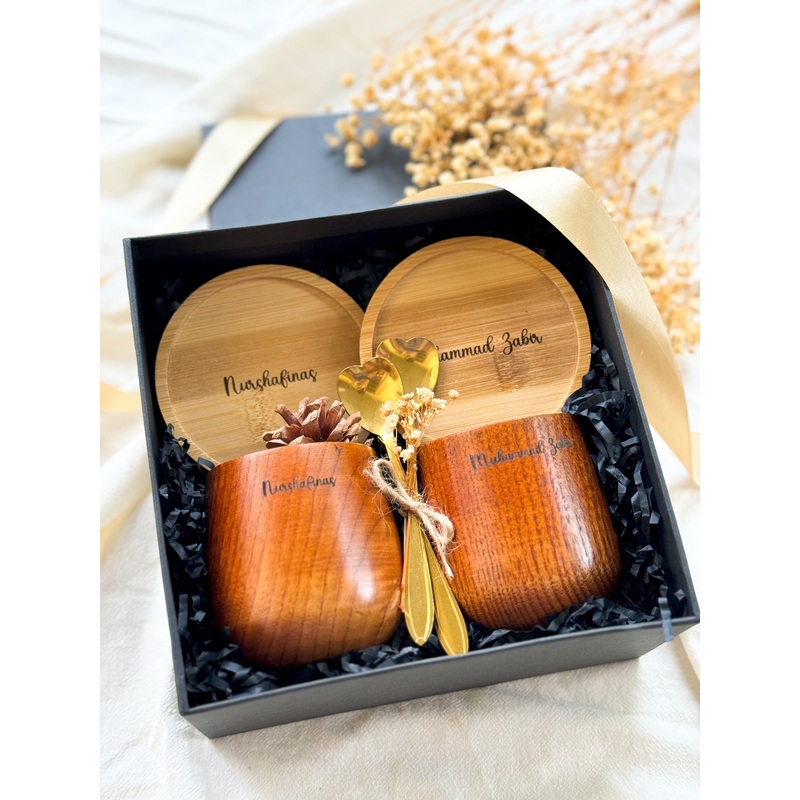 Timeless Tea Companion | Personalized Teacup, Coaster & Teaspoon Gift Box (Klang Valley Delivery)
