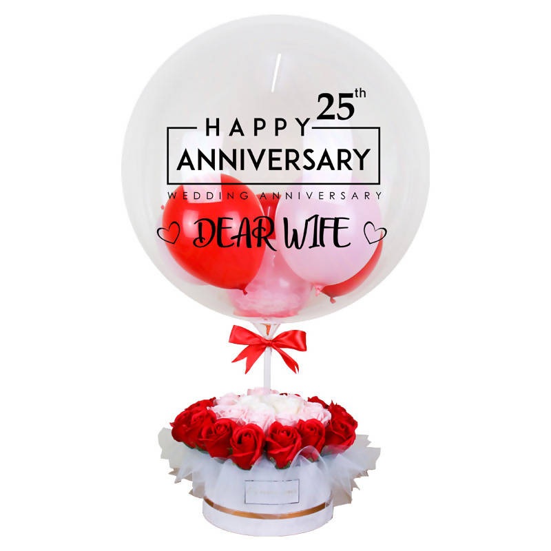 Alivia Hot Air Balloon Artificial Flower Box