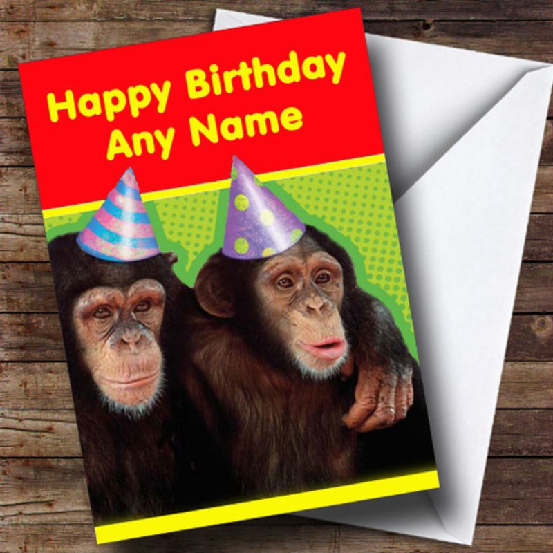 Birthday Monkeys Personalised Birthday Card – The Card Zoo