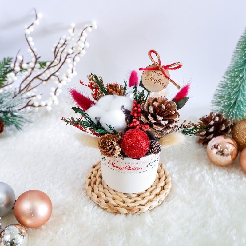 Jolly Blossom Everlasting Floral Pot ‘Christmas & New Year Gifts 2024’